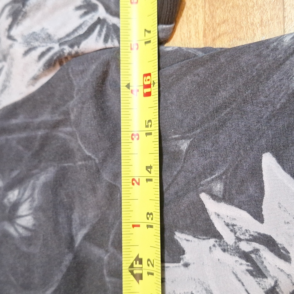 H&M Slim Fit Black Gray Floral Hawaiian Polo Used Condition Small Shirt - Picture 3 of 6